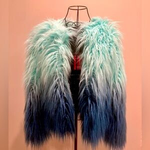 SpiritHoods Collector Edition Ombre Faux Fur Jacket || XS Fits like Small | NWT